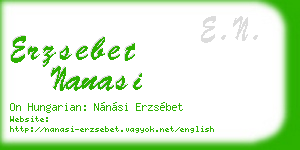 erzsebet nanasi business card